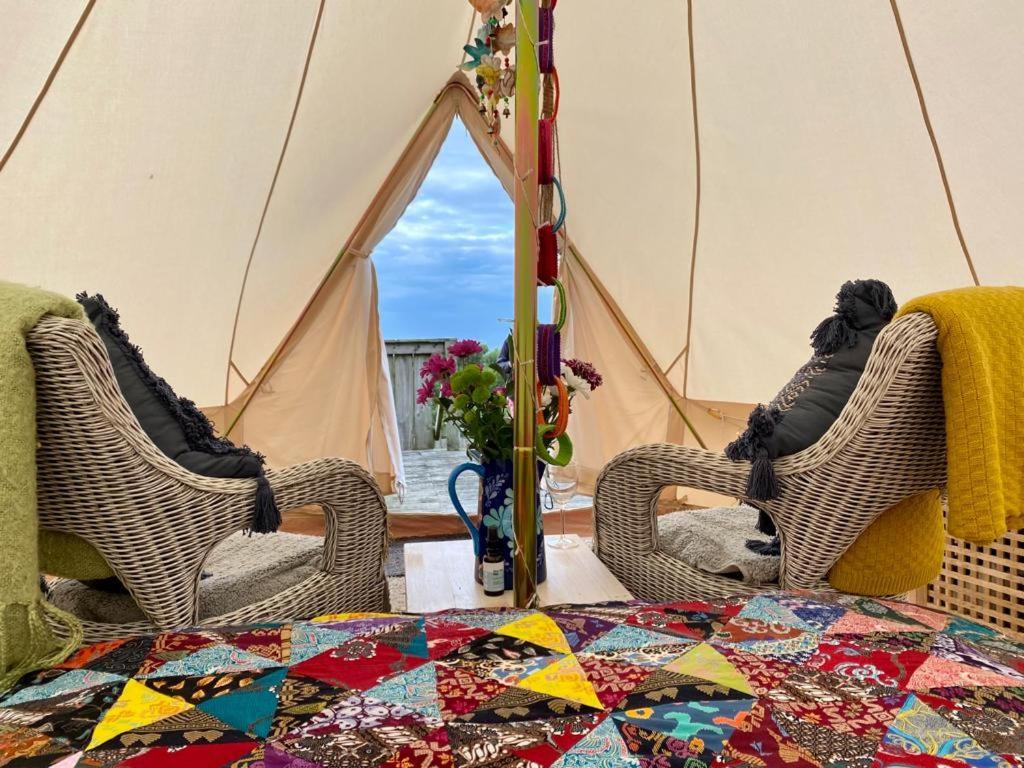 Coastal Stay Bell Tent Porthgain Экстерьер фото